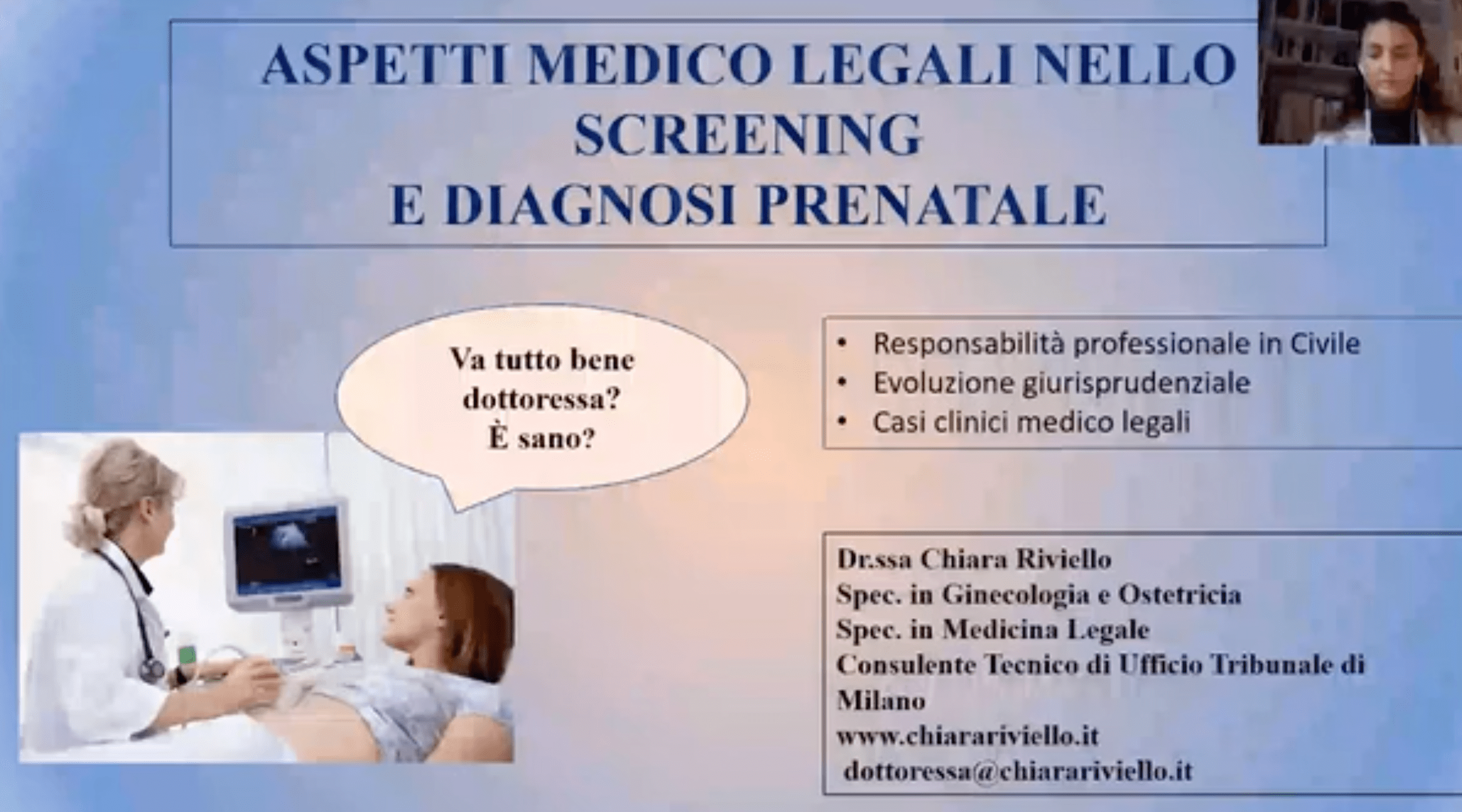 Aspetti medico legali nello screening e diagnosi prenatale